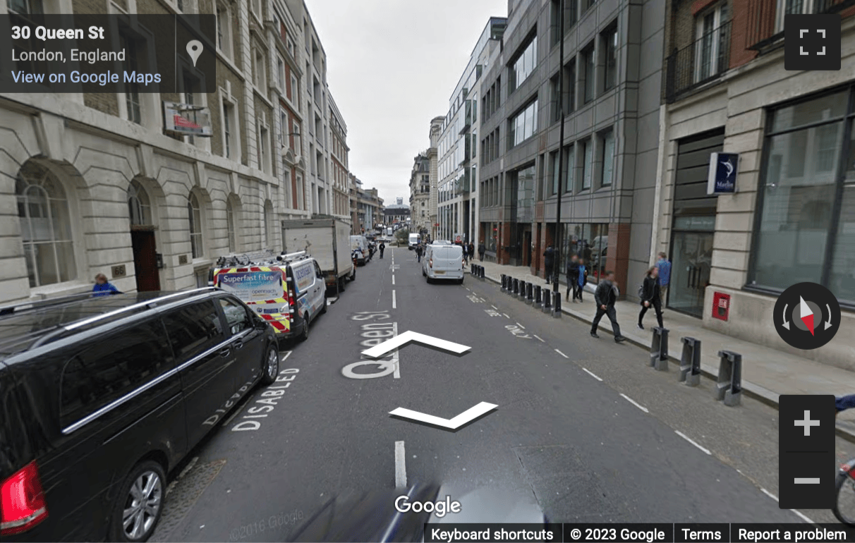 Street View image of 33 Queen Street, Mansion House, Central London, EC4R