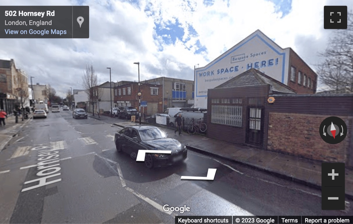 Street View image of 465A Unit 6 Hornsey Road, Islington, Central London, N19