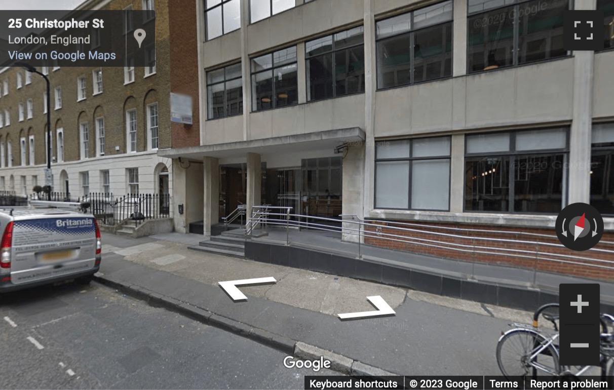 Street View image of 4 Christopher Street, Central London, EC2A