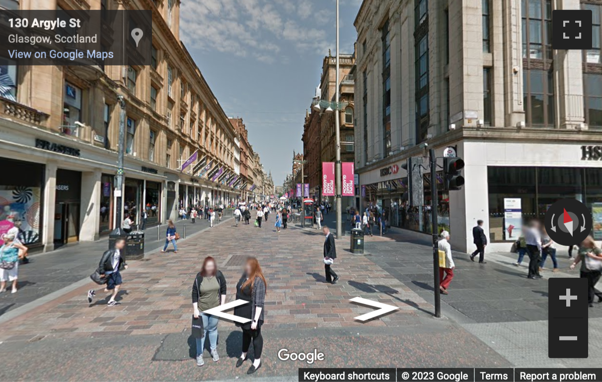 Street View image of 7 Buchanan Street, Glasgow, Scotland