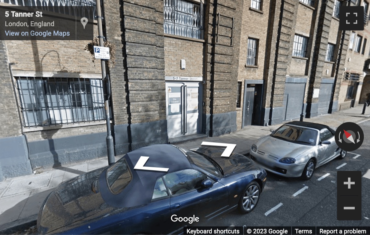 Street View image of 5-7 Tanner Street, Bermondsey, Central London, SE1