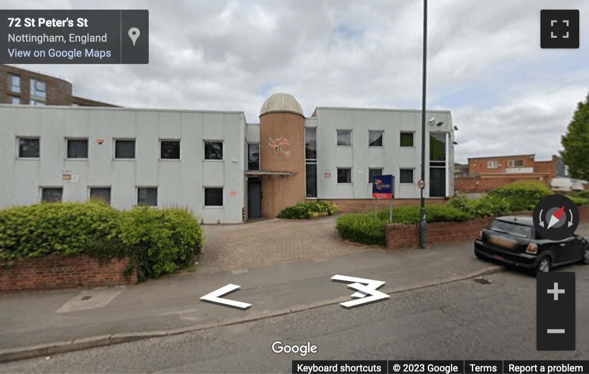 Street View image of 63-67 Saint Peter’s Street, Nottingham, Nottinghamshire